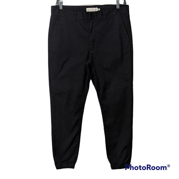 L.O.G.G. Men's Black Elastic Cuffed Chino Pants Size 36"W x 30"L NEW